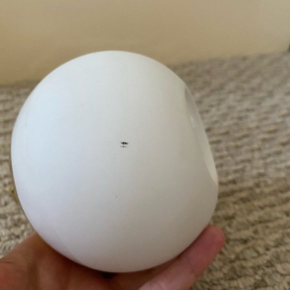 CANVAS HOME SPHERE BUBBLE WHITE GOLD DIPPED MINI VASE - Picture 3 of 8